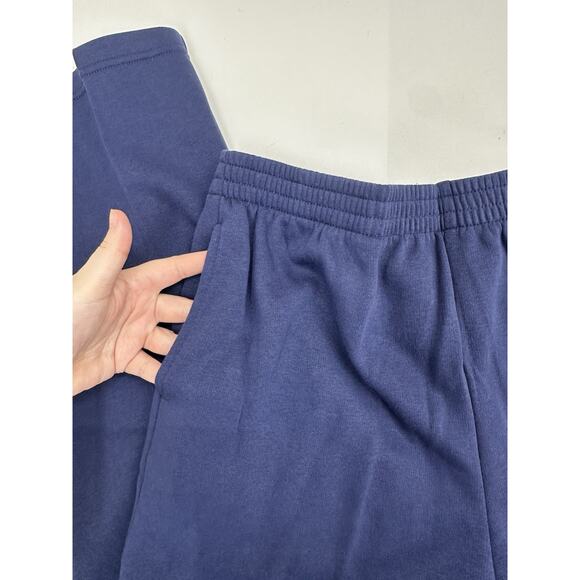 National Womens Two Piece Pant Set Size XL Navy Blue Cardigan and Sweatpants - Picture 7 of 16